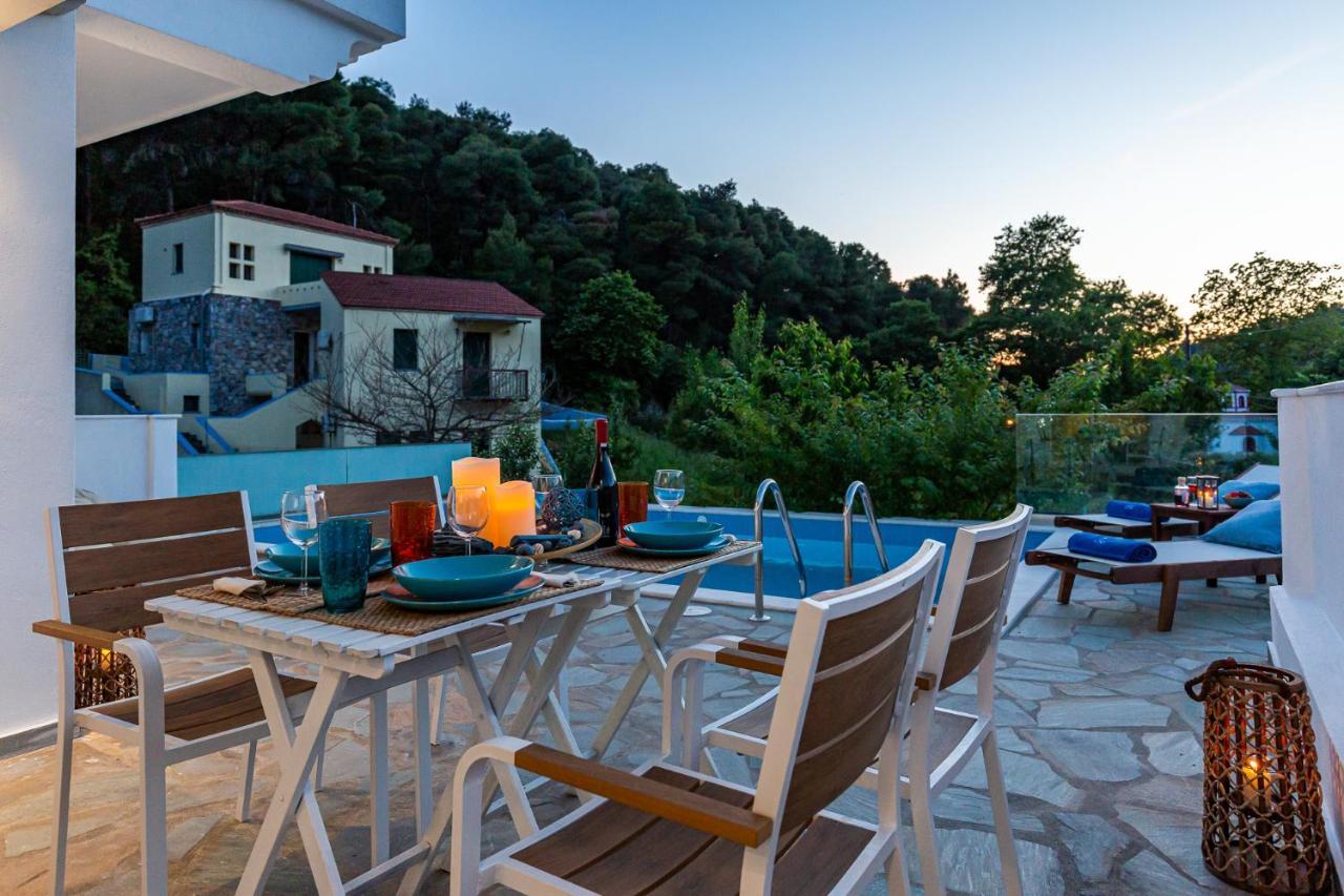 Villa Amarandos Agnontas Bagian luar foto