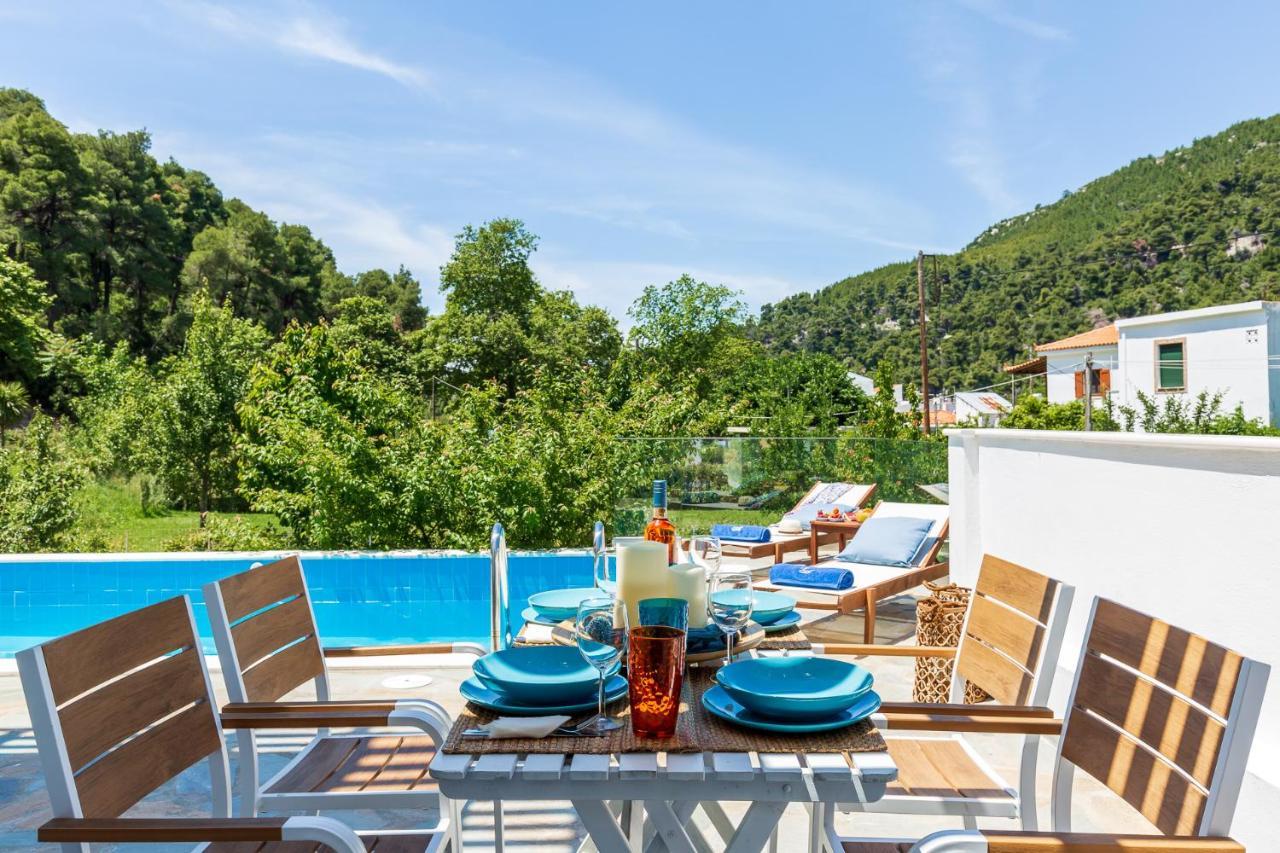 Villa Amarandos Agnontas Bagian luar foto